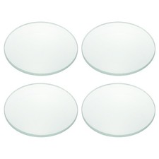 Double Convex Lens, 200mm Focal Length 50mm 1.97" Dia. Glass Lens, 4 Pcs