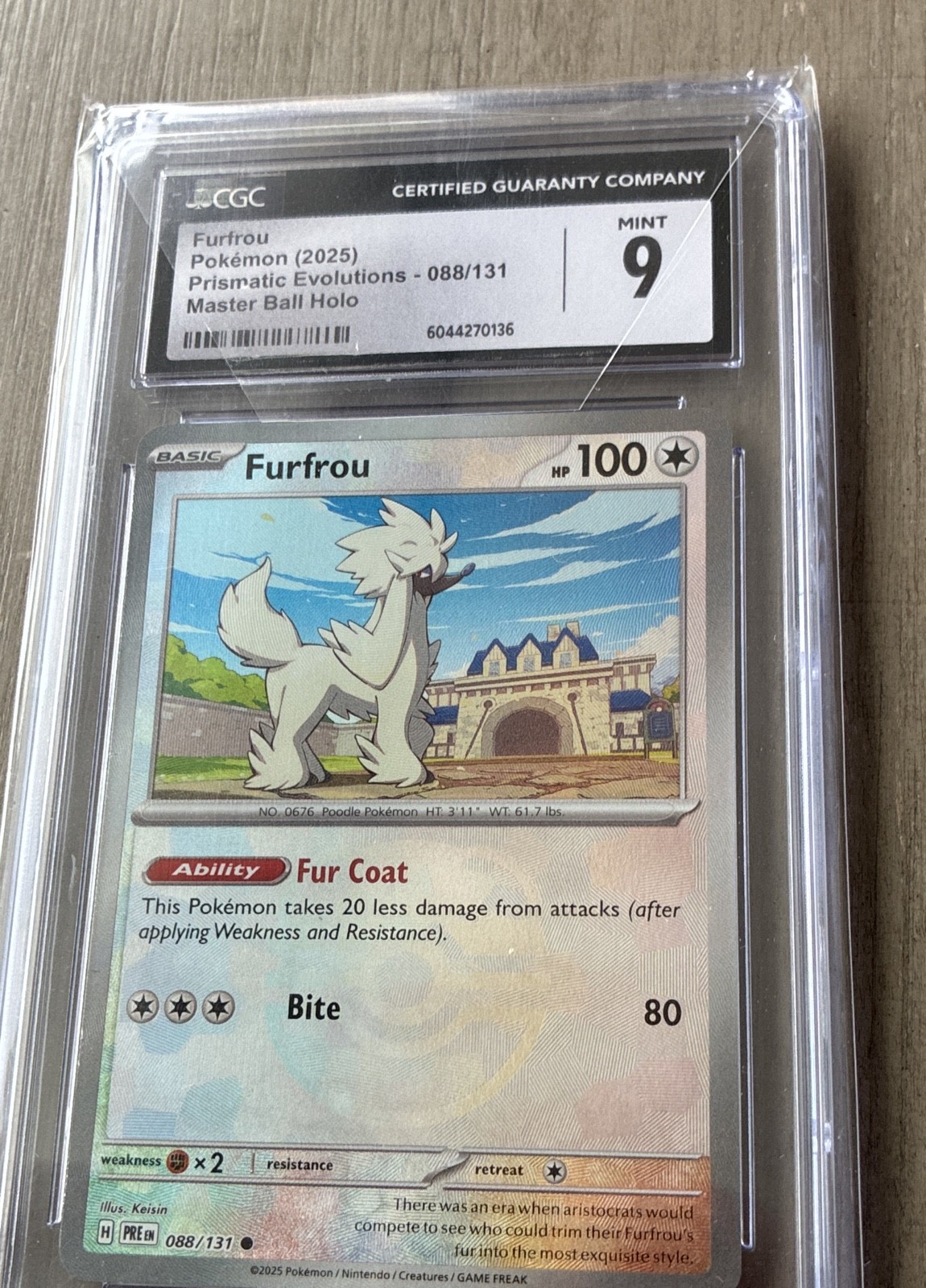 Furfrou (Poke Ball Pattern) 088/131 Sv: Prismatic Evolutions Holo