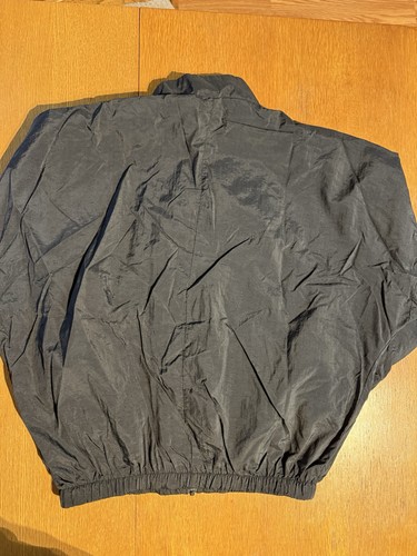Nike Windbreaker Jacket Men’s S Black Full Zip Big Swoosh Logo Vintage Style - Picture 8 of 10