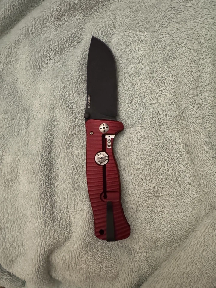Lionsteel Knife - SR-1A RB w/ D2 Tool Steel, Moletta Design, Excellent EDC - Image 3 of 4