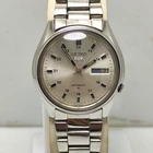 Rare Seiko 5 Railway Time 7009-4040 Automatic Vintage Watch Japan Silver Dial