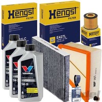 Hengst Filterset+Valvoline 5W30 ÖL Passend FüR VW FOX Polo 9N Skoda Fabia 6Y 5J