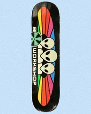 RARE Alien Workshop Spectrum Blacklight Embossed 8.0 Skateboard Deck