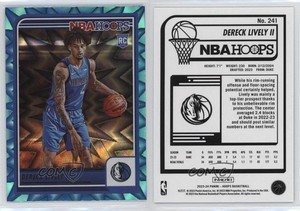 2023-24 Panini NBA Hoops Rookies Teal Explosion Dereck Lively II #241 Rookie RC