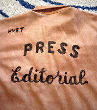 Vtg King Louie Bowling Shirt Press Editorial Chainstitch XL Jerry Double Knit