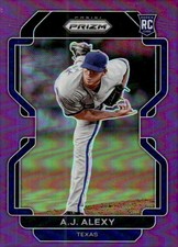 2022 Panini Prizm #150 A.J. Alexy Purple Prizm