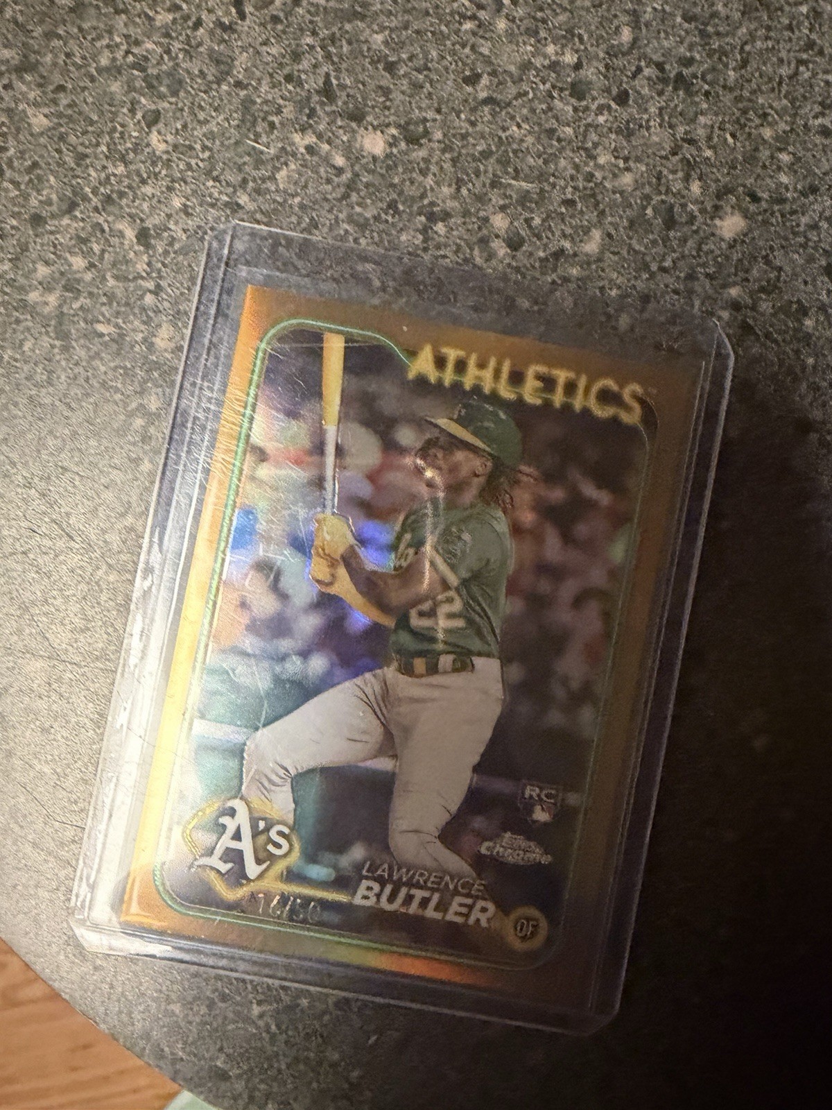 2024 Topps Chrome - Lawrence Butler #5 Gold Refractor /50 (RC)