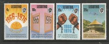 LESOTHO 1976 INDEPENDENCE ANNIVERSARY SET. MINT NEVER HINGED
