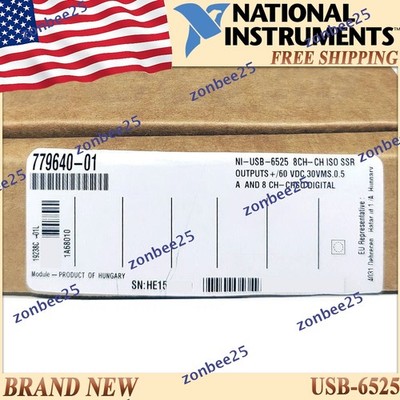 1x New in Box National Instruments Digital I/O NI USB-6525 US SameDay Free Ship