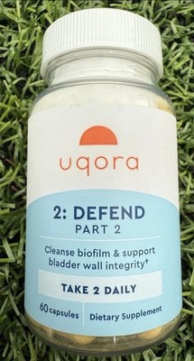 UQORA Urinary Care Defend Part 2 Exp 5/26, 1 Bottle Cleanse Biofilm Take 2 Daily