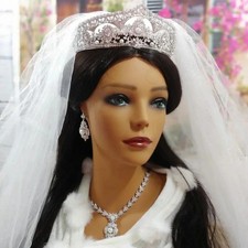 7pc. Tiara Bridal set.  Your choice of Necklace Sets  See last 2 pictures