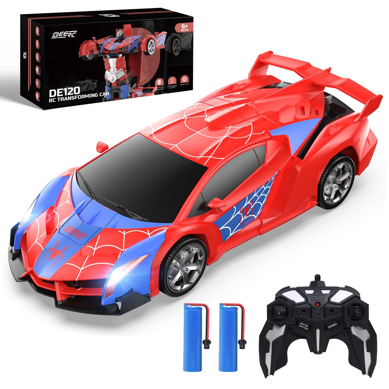 Transform Robot, 2.4ghz Remote Control Spider Cars For Kids,