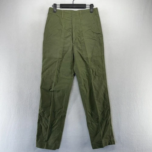 Vintage Vietnam Era Pants Mens 26x29 Green Fatigue Baker OG 107 Military Venus