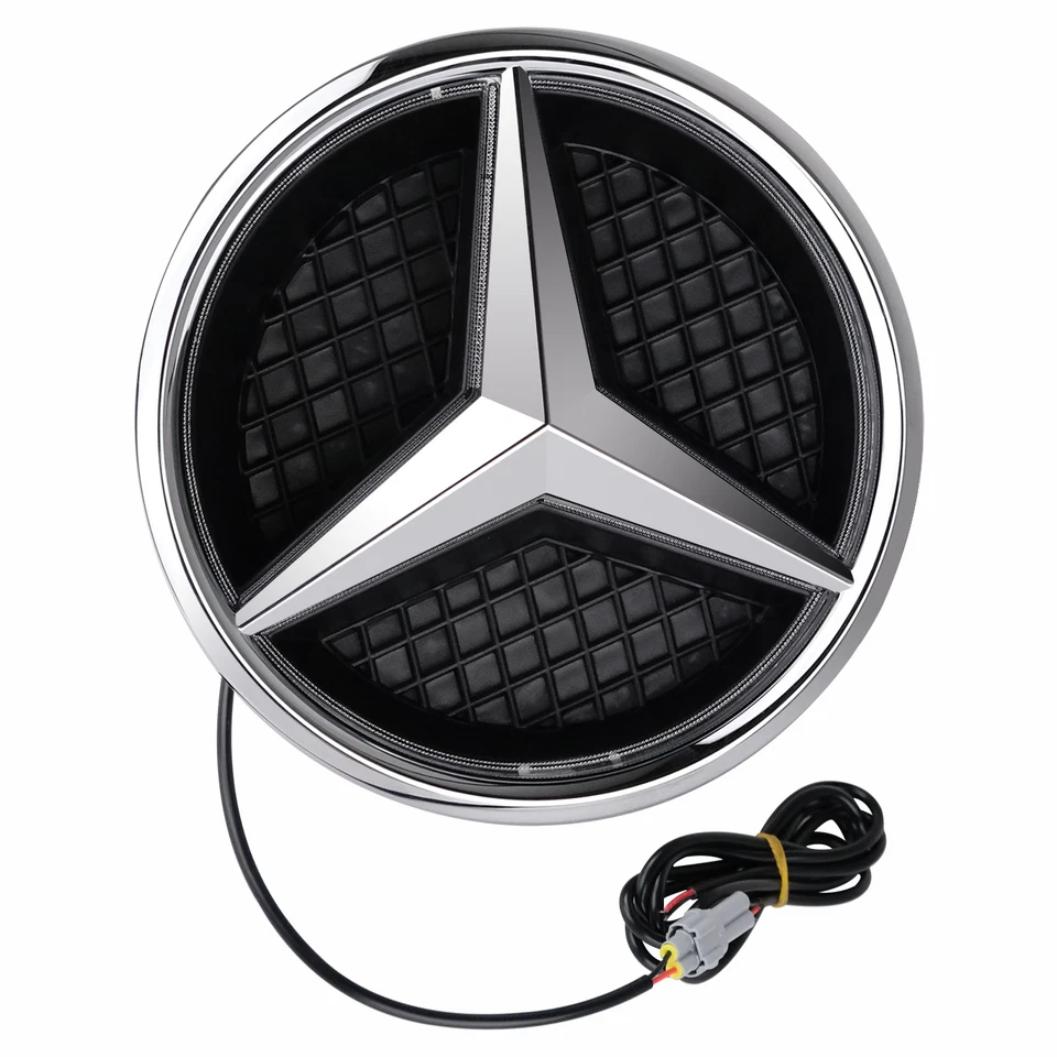 LED Light Chrome Car Grille Star Emblem Fit For Mercedes-Benz W213 E500 E63AMG — 第 3/4 张图片