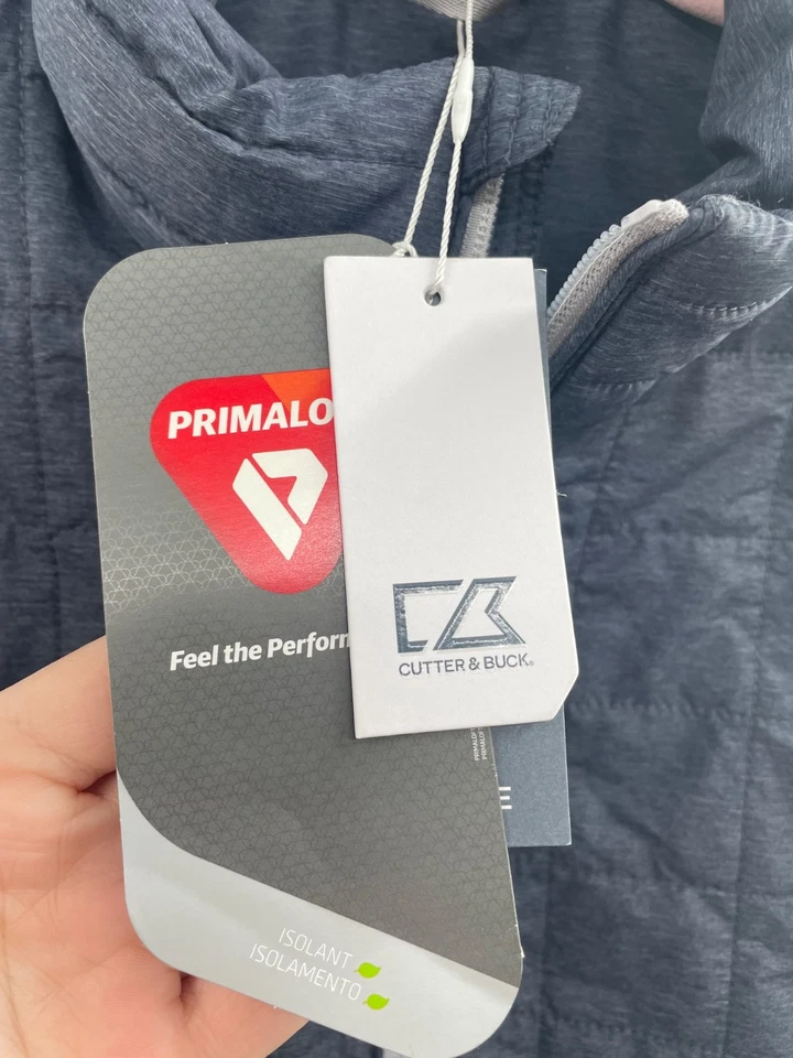 NWT Cutter & Buck Prima Loft Eco Insulated Puffer Vest Men's Large Charcoal Grey - Image 2 of 4