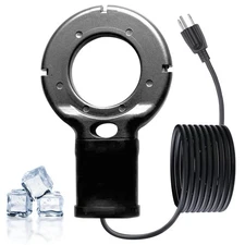 (2-Pack 500W Trough Heater & Stock Tank De-Icer - Made from Aluminum with Tef...