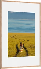 A1 Oak Picture Frame (23.4 X 33.1 Inches), Solid Wood Oak Wood Poster Frame-Hori