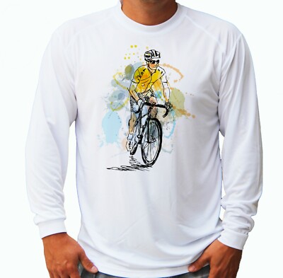 Cyclist Cycling Bike Biking Long Sleeve UPF 30 T-Shirt Sport UV
