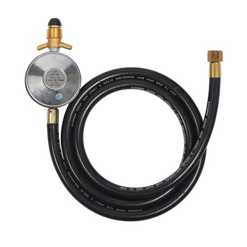 BBQ Gas Regulator Hose 1.5m for 1/4" Male LPG Connector Cylinder Boat
