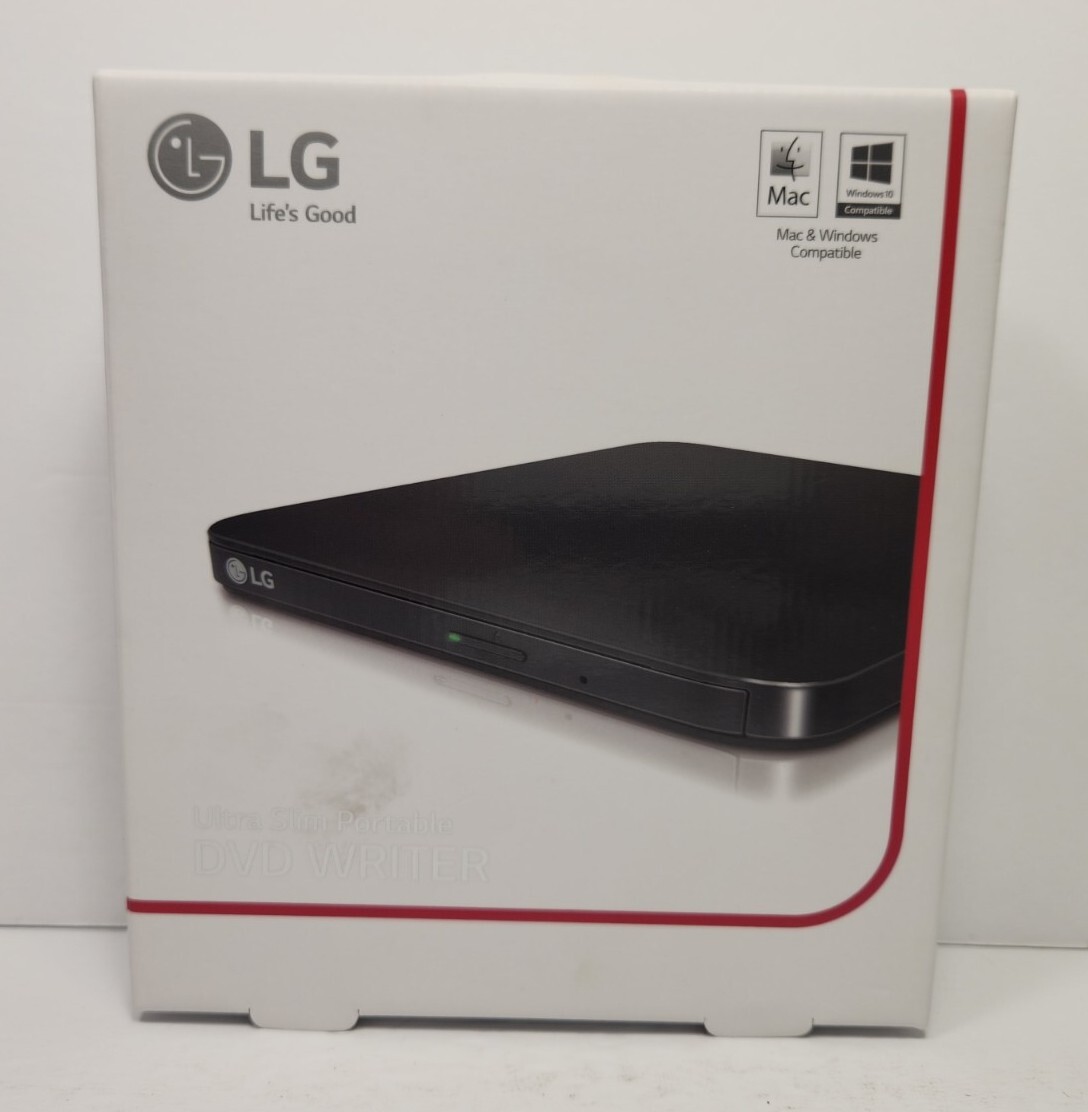LG SP80 SP80NB80 ULTRA SLIM PORTABLE DVD WRITER MAC & WINDOWS