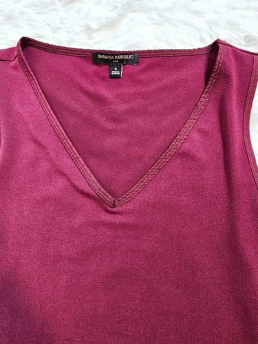 Banana Republic Womens Pink Sleeveless V-Neck Tank - SZ S - Picture 6 of 8