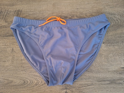 Gray Vintage Swimwear For Men Great Design Brief Style Size 5 (M)