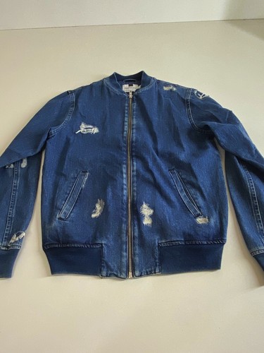 Topman Distressed Denim Jacket 