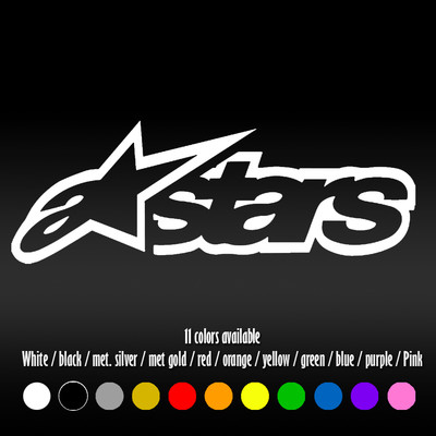 8'' Alpine Stars Racing Drifting JDM Bumper Car Window Vinyl Decal sticker