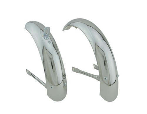 NEW! Bicycle Bike Original Fender 12" Standard Adjustable Fender Set Chrome Part - 第 1/1 張圖片