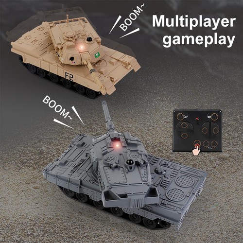 RC Mini Tank RTR Remote Control Battle Tank Toy Rotary Turret Infrared System - Picture 4 of 7