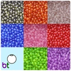 BeadTin Transparent 10mm Round Plastic Beads (150pcs) - Color choice