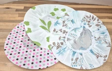 3 PACK WATERPROOF SHOWER CAPS