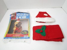 DOG Wear Fashions Santa Hat  Scarf L XL Most Pets Up To 75lbs Adjustable 60095