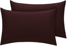 2 x Pillow Case Luxury Fine Poly cotton Housewife Pair Pack Pillows Cover Cases