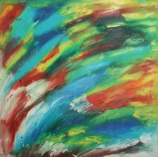 Abstract impressionism oil painting