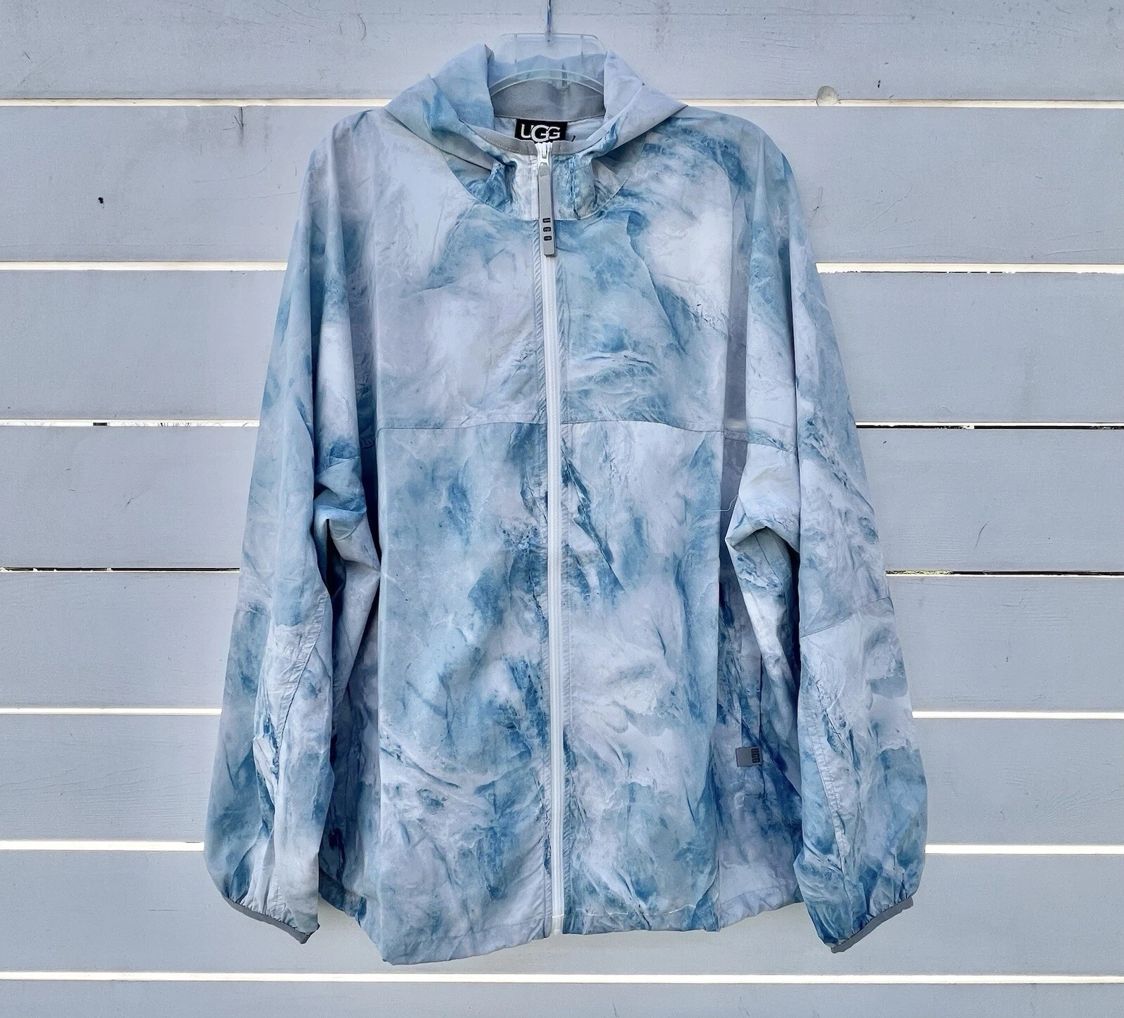Ugg Rixen Packable Windbreaker Jacket Print Men’s Size Large