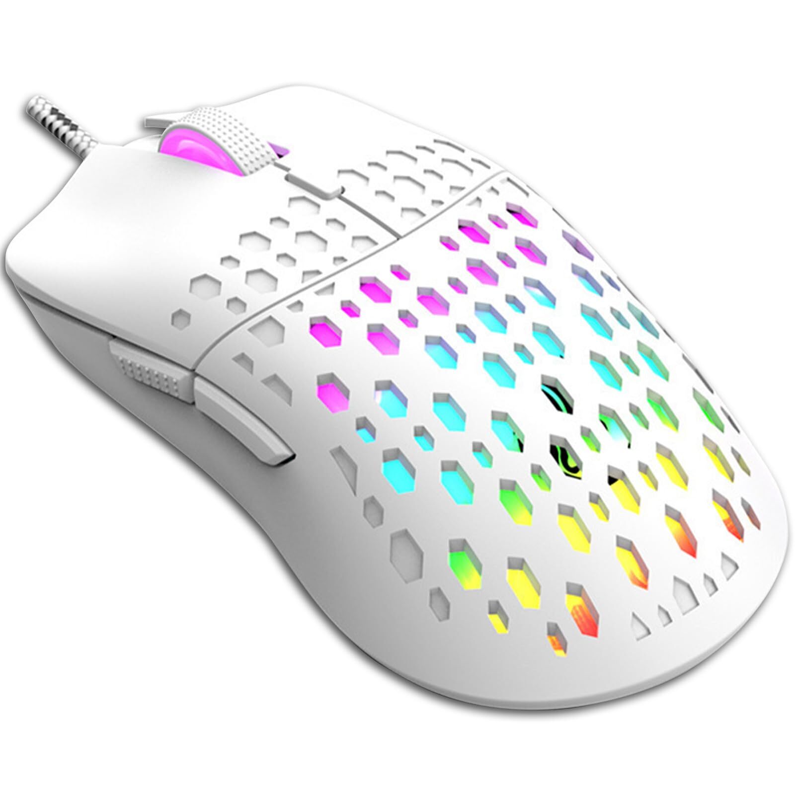 Lightweight RGB Wired Gaming Mouse with 4 Adjustable DPI Up to 3600 and 6 Buttons-image