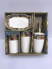 4 Pcs/Set Bathroom Toothbrush Cup Holder Brush Soap