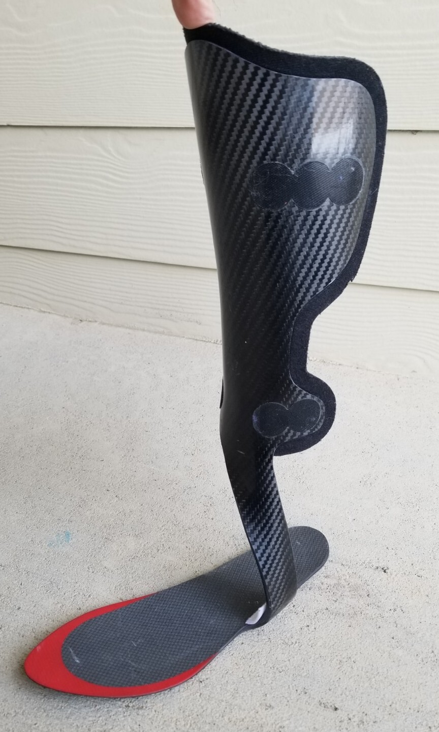 THRIVE ORTHOPEDICS F3 AFO Carbon Fiber BRACE Ankle Foot Orthosis sz *M