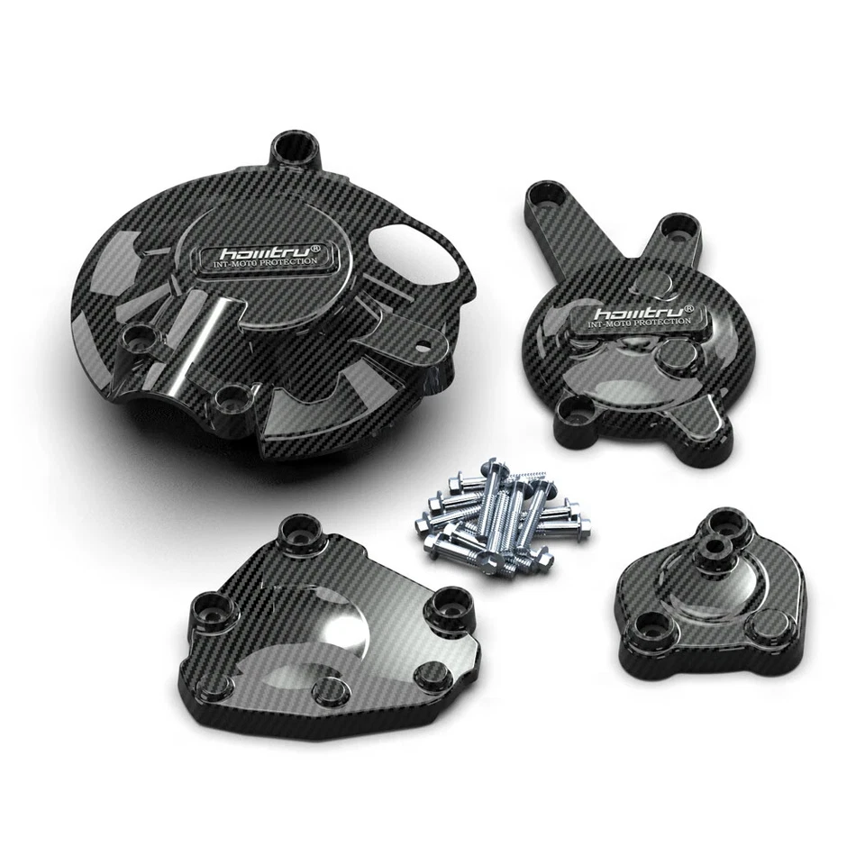 Cubierta de protección de motor de motocicleta de fibra de carbono para Yamaha YZF-R1 2007-2008 Foto 3 de 4