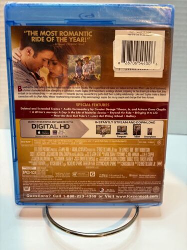 The Longest Ride Blu-Ray DVD Movie Factory Sealed New - Picture 2 of 2