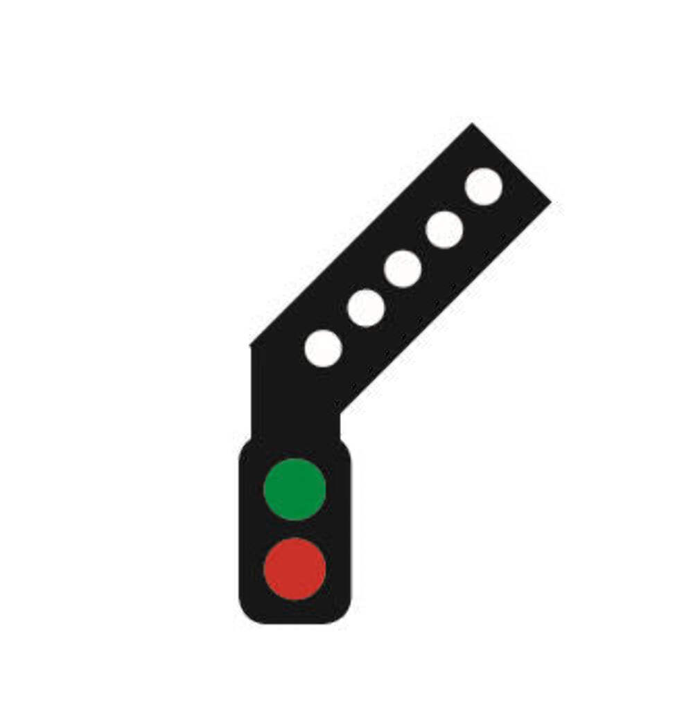 Train-Tech SK2R OO Gauge Signal Kit (RH Feather) 2 Aspect Home