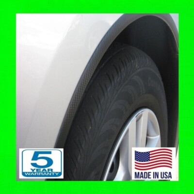 FITS NISSAN BLACK CARBON FIBER WHEEL WELL ARCH FENDER TRIM MOLDING KIT SET 4PC c