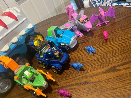 PAW Patrol Dino Rescue Dino Patroller Motorized Team vehicles Figures LOT - Picture 6 of 13