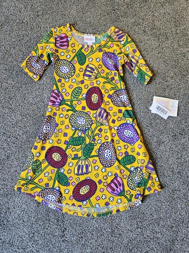 Lularoe Girls Adeline Dress Size 6 NWT