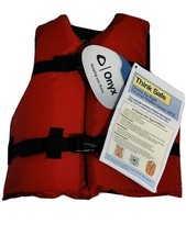 ONYX  Nylon Youth Life Vest Jacket RED 50-90 Lbs