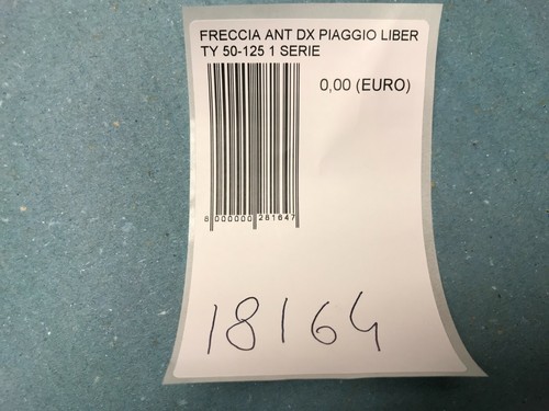 Flecha indicadora de dirección delantera derecha Piaggio Liberty 50-125 1 SERIE - Imagen 3 de 3