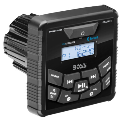 BOSS AUDIO MGR450B IN-DASH  MARINE GAUGE DIGITAL MEDIA