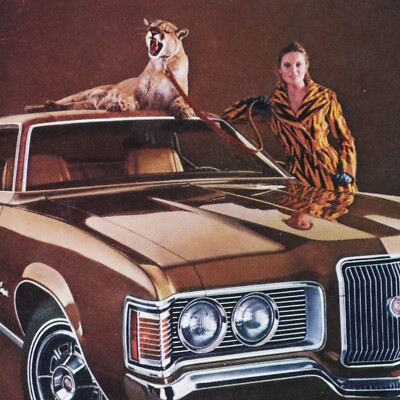 1971 Mercury Cougar XR 7 Vintage 351 V8 Original Print Ad 8.5 x 11