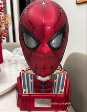 US Killerbody Iron Spider Man 1:1 Wearable Helmet Electric Blink Eyes Mask Base